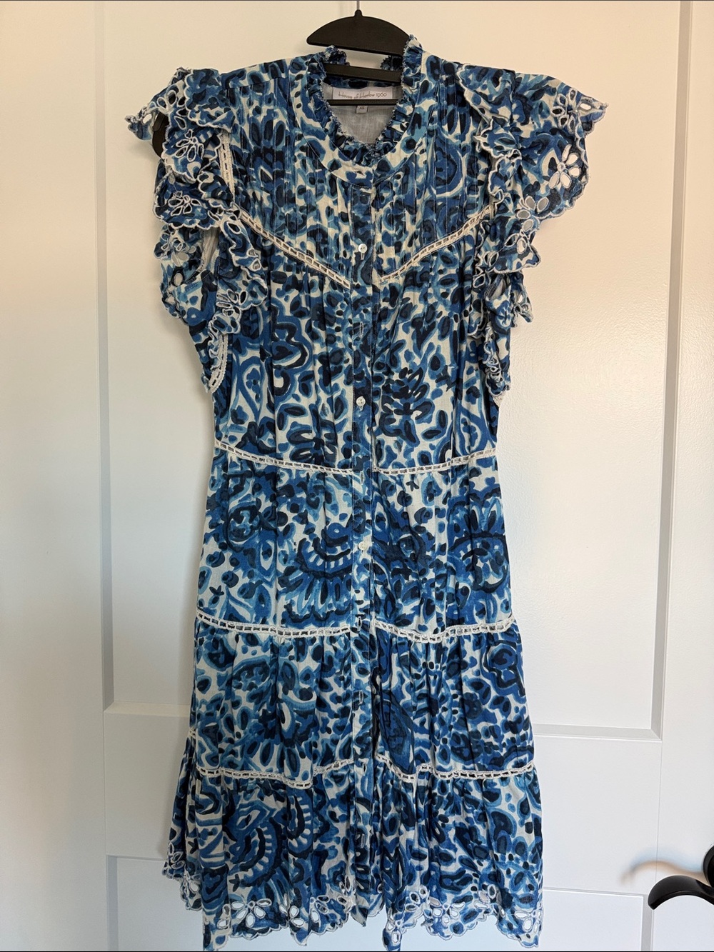 House of Harlow Blue Floral Tiered Sundress - Women's Dress